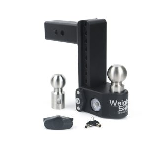 Weigh Safe Trailer Hitch Ball Mount, Fits 2-1/2 Inch Receiver, 18500 Gross Trailer Weight, Adjustable, Stowable Design – SWS8-2.5