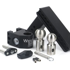 Weigh Safe Trailer Hitch Ball Mount, Fits 2-1/2 Inch Receiver, 18500 Gross Trailer Weight, Adjustable, Stowable Design – SWS8-2.5