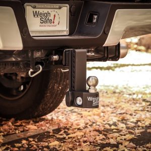 Weigh Safe Trailer Hitch Ball Mount, Fits 2-1/2 Inch Receiver, 18500 Gross Trailer Weight, Adjustable, Stowable Design – SWS8-2.5