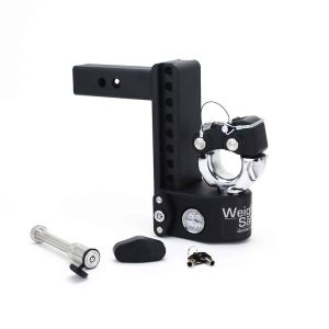 Weigh Safe Pintle Hook, Fits 2 Inch Receiver, 8 Inch Drop, 15000 Pound Gross Trailer Weight Capacity, With Built IN Scale – SWS8-2-PA-KA