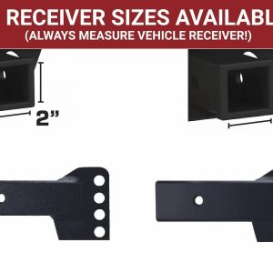 Weigh Safe Weight Distribution Hitch, Trunion Style, 12500 Pound Gross Trailer Weight, With 2-1/2 Inch Shank/ 6 Inch Drop – TTMW6-2.5XL