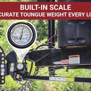 Weigh Safe Weight Distribution Hitch, Trunion Style, 12500 Pound Gross Trailer Weight, With 2-1/2 Inch Shank/ 6 Inch Drop – TTMW6-2.5XL