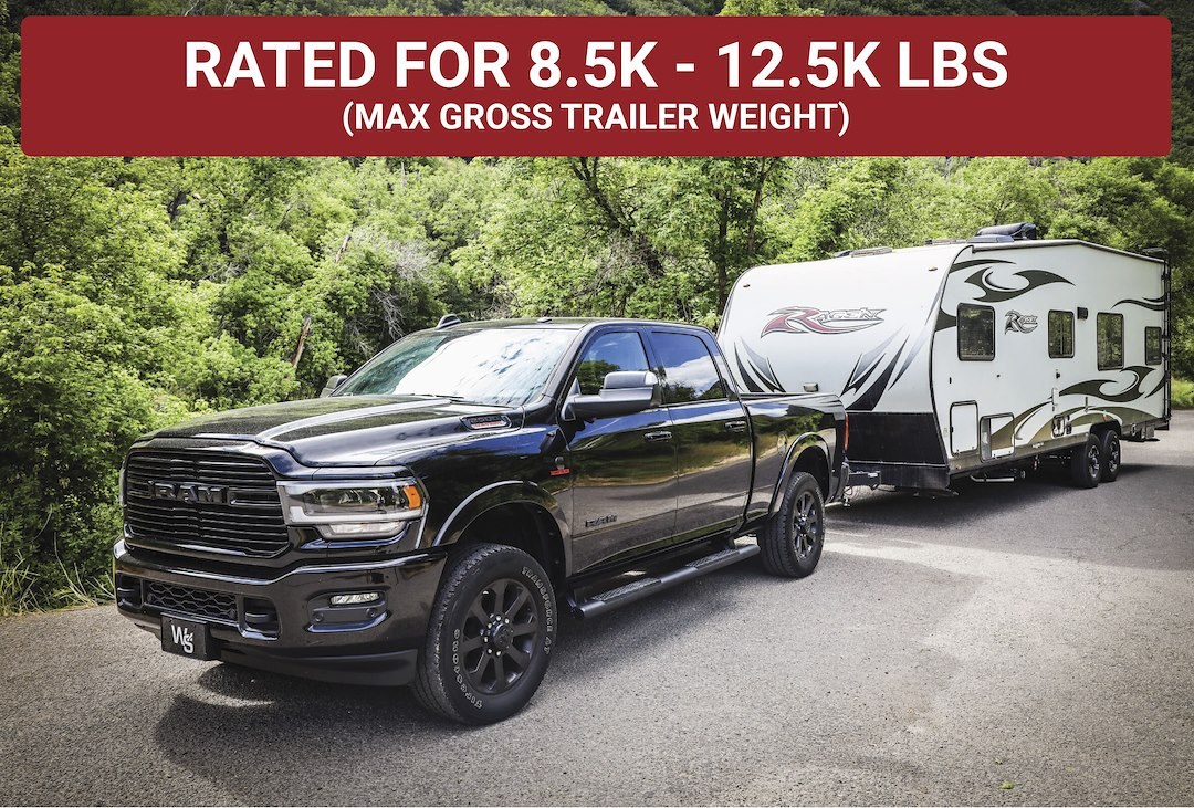 Weigh Safe Weight Distribution Hitch, Trunion Style, 12500 Pound Gross Trailer Weight, With 2-1/2 Inch Shank/ 6 Inch Drop – TTMW6-2.5XL