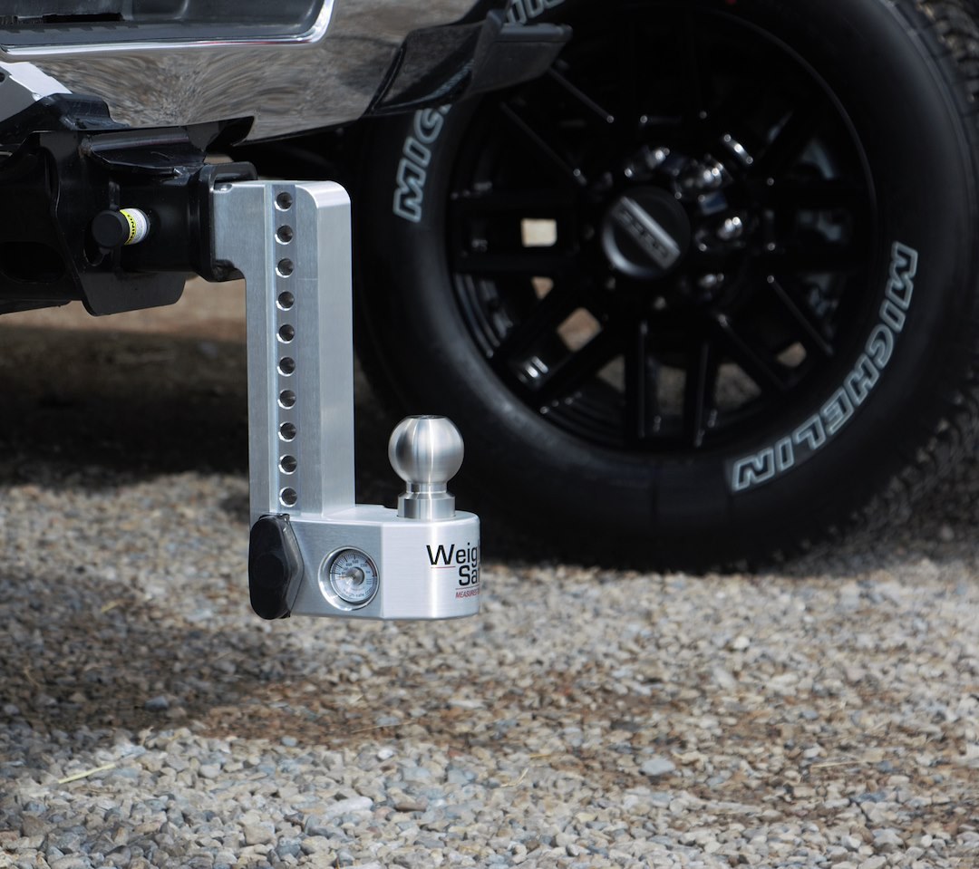 Weigh Safe Trailer Hitch Ball Mount, Fits 2 Inch Receiver, 12500 Gross Trailer Weight, Adjustable, Stowable, 10 Inch Drop/ 11 Inch Rise – WS10-2