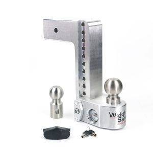 Weigh Safe Trailer Hitch Ball Mount, Fits 3 Inch Receiver, 21000 Gross Trailer Weight, Adjustable, Non-Stowble, 10 Inch Drop/ 11 Inch Rise – WS10-3