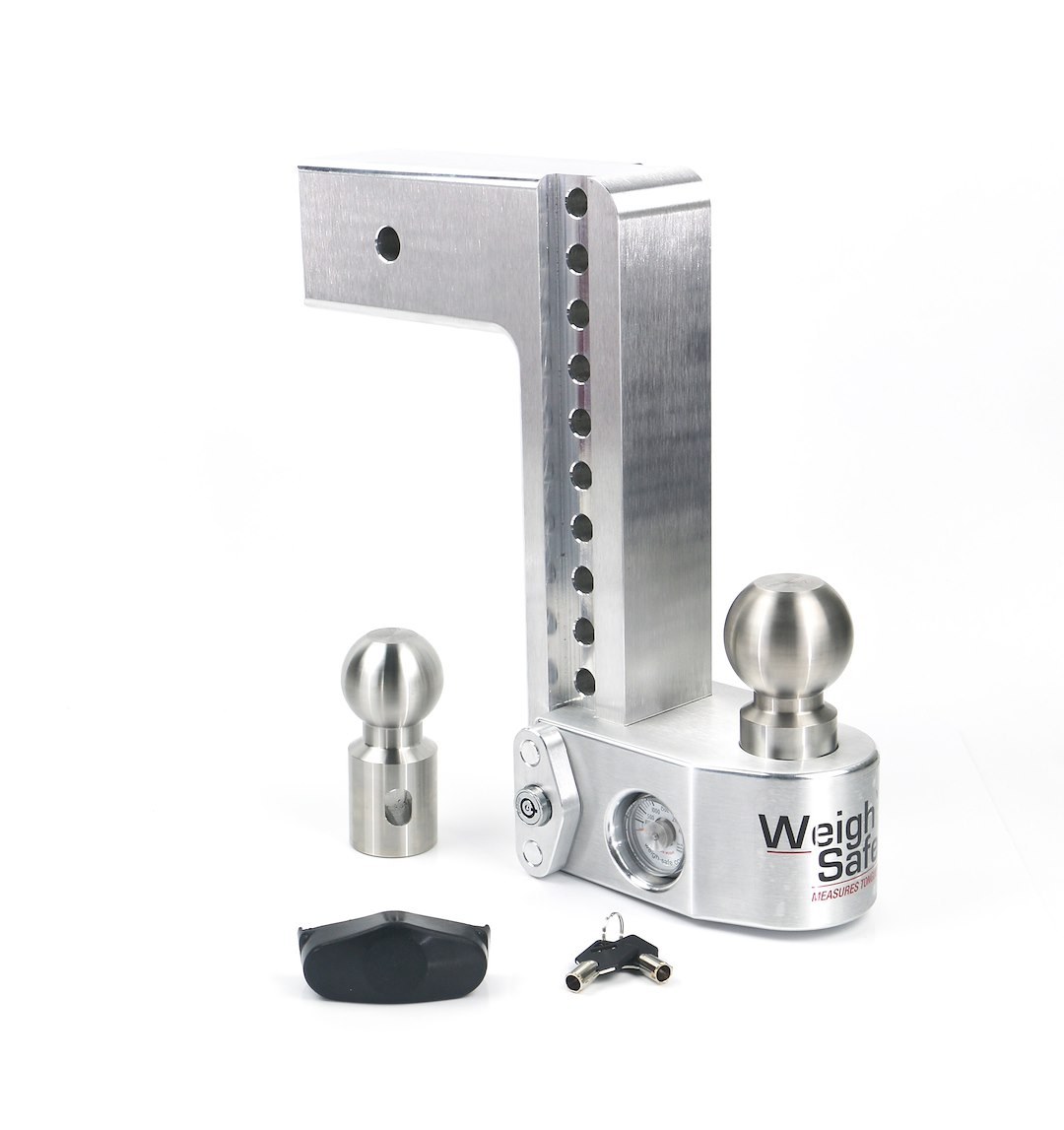 Weigh Safe Trailer Hitch Ball Mount, Fits 3 Inch Receiver, 21000 Gross Trailer Weight, Adjustable, Non-Stowble, 10 Inch Drop/ 11 Inch Rise – WS10-3