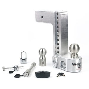 Weigh Safe Trailer Hitch Ball Mount, Fits 3 Inch Receiver, 21000 Gross Trailer Weight, Adjustable, Non-Stowble – WS10-3-SET