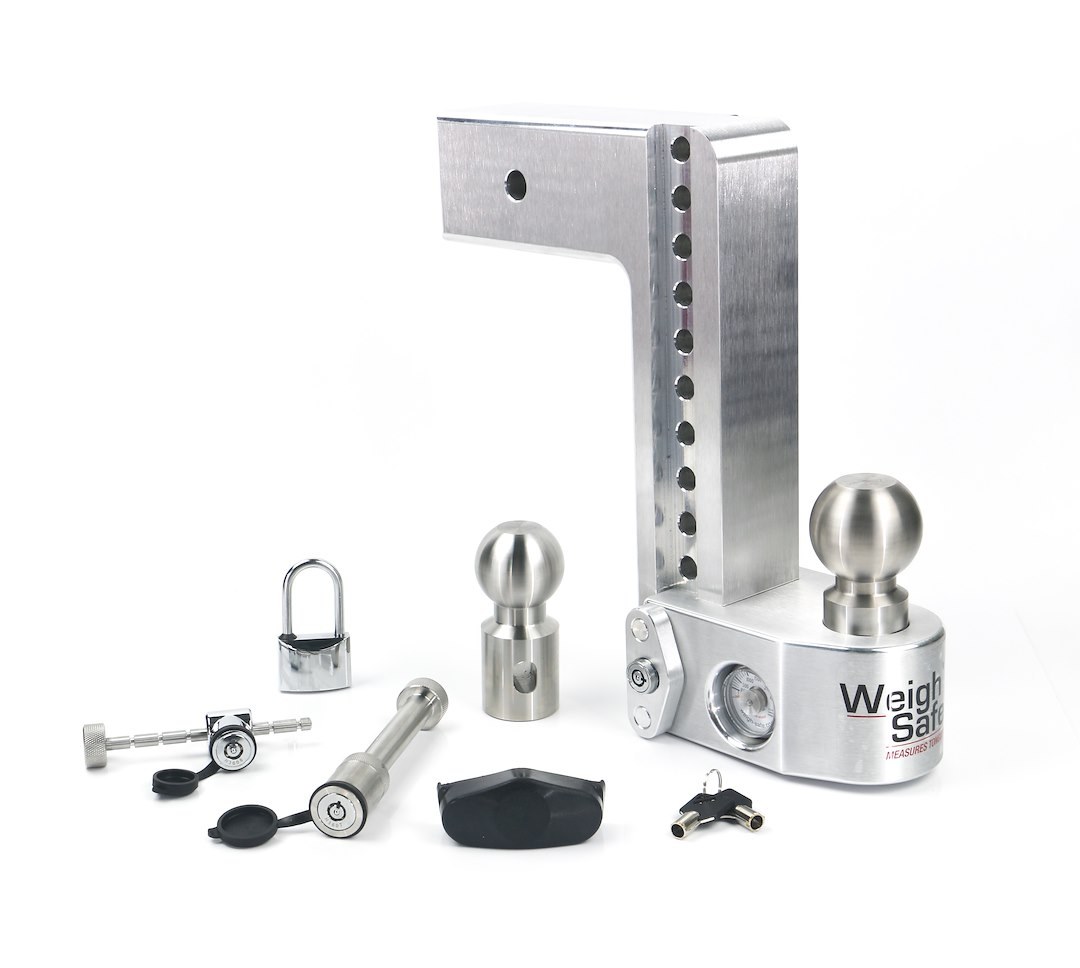 Weigh Safe Trailer Hitch Ball Mount, Fits 3 Inch Receiver, 21000 Gross Trailer Weight, Adjustable, Non-Stowble – WS10-3-SET