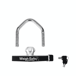 Weigh Safe Trailer Coupler Lock, Ball and Clamp, Fits 1-7/8 Inch/ 2 Inch and 2-5/16 Coupler, Push-IN Lock – WS22