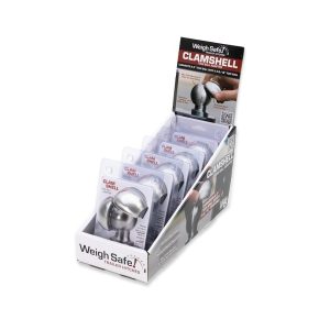Weigh Safe Point of Purchase Display, Countertop, Clamshell Hitch Ball Adapter, Converts 2 Inch Ball to 2-5/16 Inch Ball – WS28