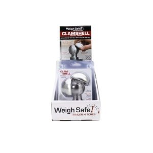 Weigh Safe Point of Purchase Display, Countertop, Clamshell Hitch Ball Adapter, Converts 2 Inch Ball to 2-5/16 Inch Ball – WS28