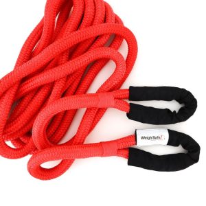 Weigh Safe Recovery Strap, 5/8 Inch Diameter X 20 Foot Length, 5,033 Pound Load Rting/ 15100 Breaking Strength, Nylon with Sheathing, Red – WS29