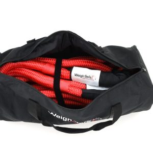 Weigh Safe Recovery Strap, 5/8 Inch Diameter X 20 Foot Length, 5,033 Pound Load Rting/ 15100 Breaking Strength, Nylon with Sheathing, Red – WS29