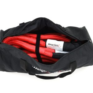 Weigh Safe Recovery Strap, 1-1/4 Inch Diameter X 30 Foot Length, 18066 Pound Load Rating/ 54200 Breaking Strength, Nylon with Sheathing, Red – WS32