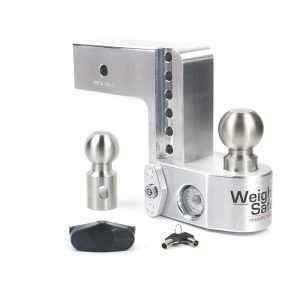 Weigh Safe Trailer Hitch Ball Mount, Fits 3 Inch Receiver, 21000 Gross Trailer Weight, Adjustable, Non-Stowble, 6 Inch Drop/ 7 Inch Rise – WS6-3