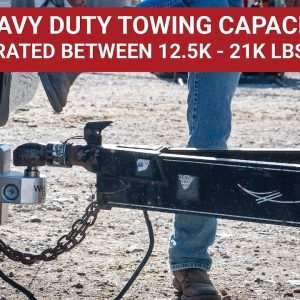Weigh Safe Trailer Hitch Ball Mount, Fits 3 Inch Receiver, 21000 Gross Trailer Weight, Adjustable, Non-Stowble, 6 Inch Drop/ 7 Inch Rise – WS6-3