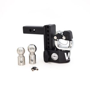 Weigh Safe Pintle Hook, Fits 3 Inch Receiver, 8 Inch Drop, 22000 Pound Gross Trailer Weight Capacity, With Built IN Scale – SWS8-3-PATB-KA