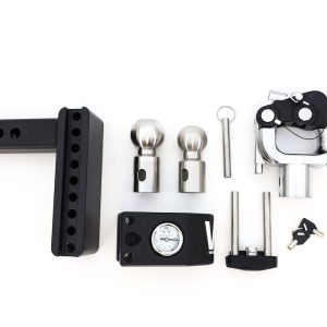 Weigh Safe Pintle Hook, Fits 3 Inch Receiver, 8 Inch Drop, 22000 Pound Gross Trailer Weight Capacity, With Built IN Scale – SWS8-3-PATB-KA