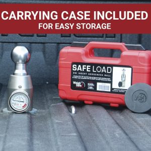 Weigh Safe Gooseneck Trailer Hitch Ball, 2-5/16 Inch Ball, 7500 Capacity/ 30000 Pound Gross Trailer Weight, With Weigh Safe Scale – WSBW