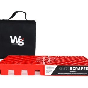 Weigh Safe Boot Brush, Grid Surface, Portable, Orange, Plastic, With Carrying Case – WSFS