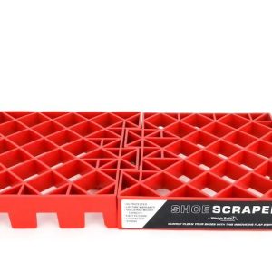 Weigh Safe Boot Brush, Grid Surface, Portable, Orange, Plastic, With Carrying Case – WSFS