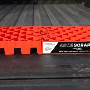Weigh Safe Boot Brush, Grid Surface, Portable, Orange, Plastic, With Carrying Case – WSFS
