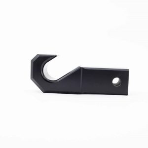 Weigh Safe Tow Hook, Cerakote, Functional/ 25000 Pound Capacity, Universal, Black, Aluminum, Single – WS-HK-CER-BLA
