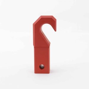 Weigh Safe Tow Hook, Cerakote, Functional/ 25000 Pound Capacity, Universal, Red, Aluminum, Single – WS-HK-CER-RED
