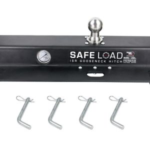 Weigh Safe Gooseneck Trailer Hitch, Safe Load, IN-Bed Mount, Mounts to Industry Standard Bed Rails – WSISR