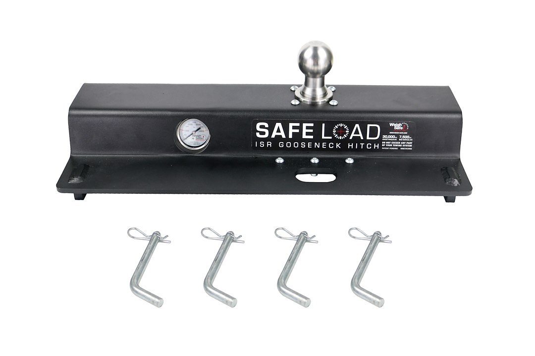 Weigh Safe Gooseneck Trailer Hitch, Safe Load, IN-Bed Mount, Mounts to Industry Standard Bed Rails – WSISR
