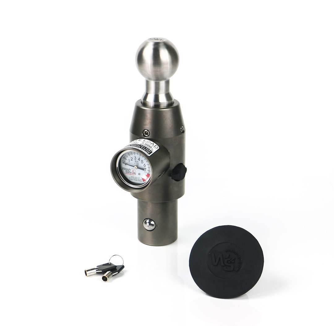 Weigh Safe Gooseneck Trailer Hitch Ball, 2-5/16 Inch Ball, 7500 Capacity/ 30000 Pound Gross Trailer Weight, With Weigh Safe Scale – WSOEM