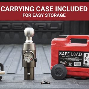 Weigh Safe Gooseneck Trailer Hitch Ball, 2-5/16 Inch Ball, 7500 Capacity/ 30000 Pound Gross Trailer Weight, With Weigh Safe Scale – WSOEM