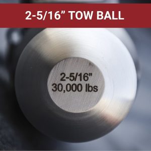 Weigh Safe Gooseneck Trailer Hitch Ball, Safe Load, For Use with Ram OE Puck System, 2-5/16 Inch Ball with Built-IN Scale – WSOEMPR