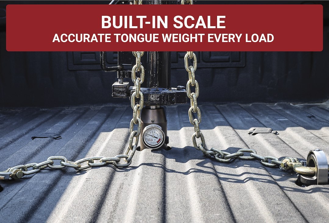 Weigh Safe Gooseneck Trailer Hitch Ball, Safe Load, For Use with Any OE Puck System, 2-5/16 Inch Ball with Built-IN Scale – WSOEMPU