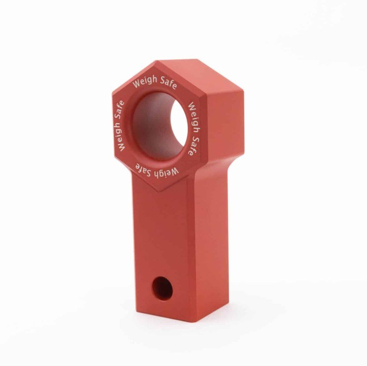 Weigh Safe D-Ring Mount, Cerakote, 2 Inch Receiver Hitch Mount, Rated at 40000 Pounds, 1-3/4 Inch Ring Diameter – WS-SS-CER-RED