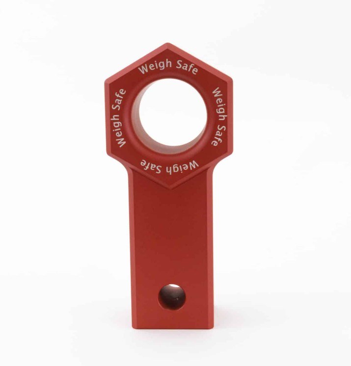 Weigh Safe D-Ring Mount, Cerakote, 2 Inch Receiver Hitch Mount, Rated at 40000 Pounds, 1-3/4 Inch Ring Diameter – WS-SS-CER-RED
