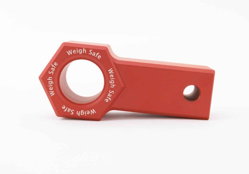 Weigh Safe D-Ring Mount, Cerakote, 2 Inch Receiver Hitch Mount, Rated at 40000 Pounds, 1-3/4 Inch Ring Diameter – WS-SS-CER-RED
