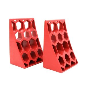 Weigh Safe Wheel Chock, Bright Orange, Plastic, Set of 2 – WS-WCS
