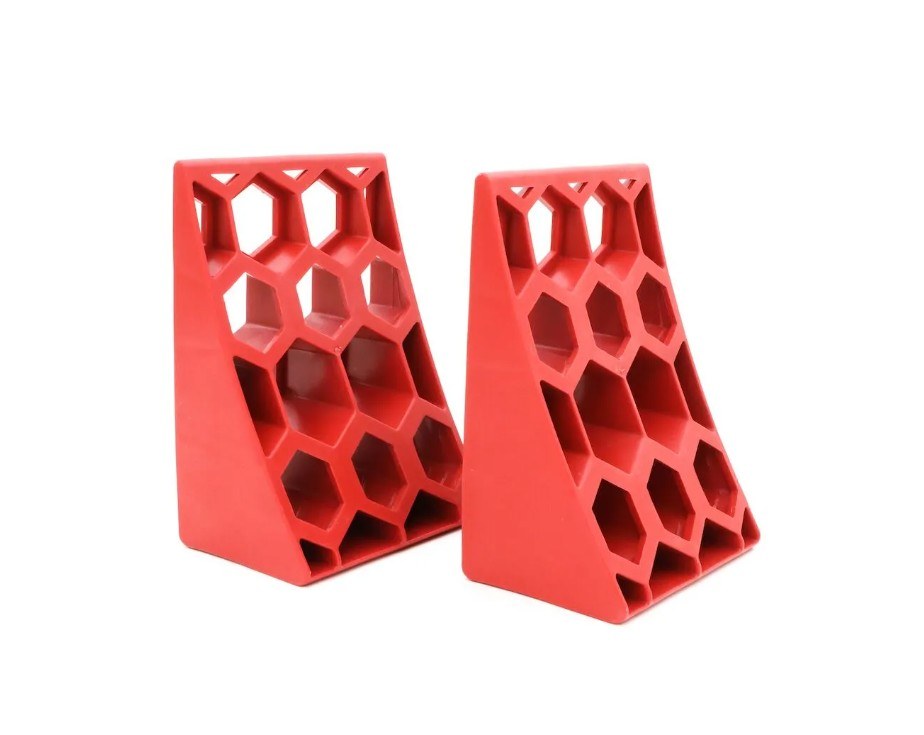 Weigh Safe Wheel Chock, Bright Orange, Plastic, Set of 2 – WS-WCS