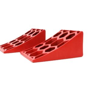 Weigh Safe Wheel Chock, Bright Orange, Plastic, Set of 2 – WS-WCS
