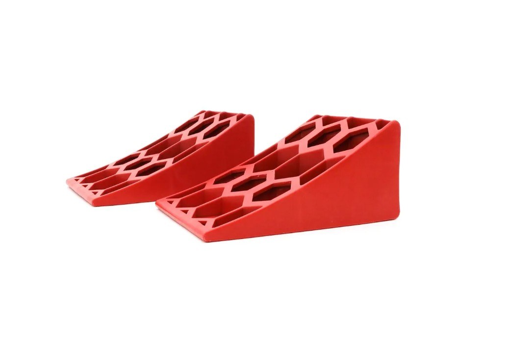 Weigh Safe Wheel Chock, Bright Orange, Plastic, Set of 2 – WS-WCS