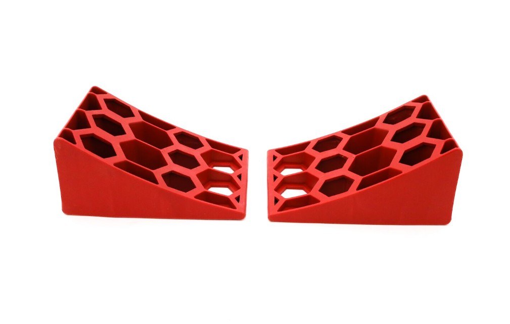 Weigh Safe Wheel Chock, Bright Orange, Plastic, Set of 2 – WS-WCS