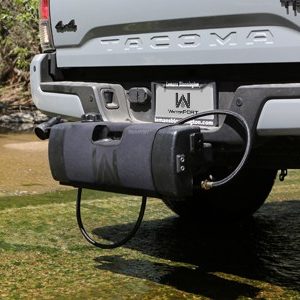 Waterport Camp Shower Mount, Trailer Hitch Receiver Mount for Waterport Day Tank™ Camp Showers, Fits Upto 1.5 Inch Diameter Bars or Rail – WX1101