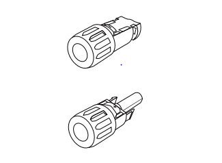 Xantrex Llc Solar Panel Connector, Use to Connect Solar Panel to Charge Controller, Set of 2 – 708-0040
