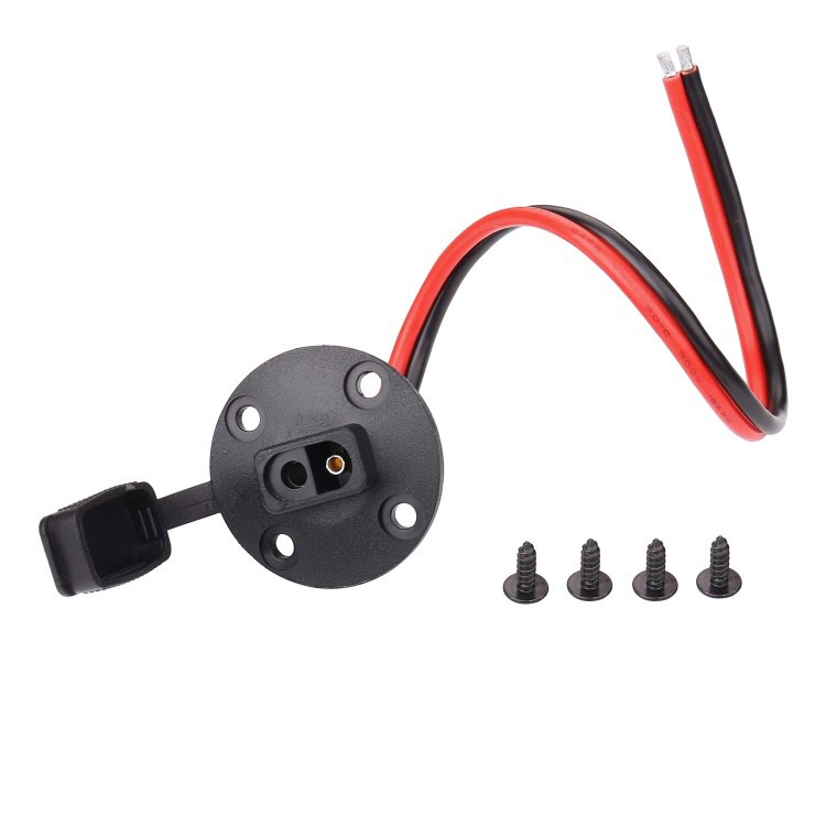 Xantrex Llc Solar Power Port Inlet, Use with Xantrex Portable Solar Kits, SAE (2 Pin) 12 Volt Connector Port for Thru-Sidewall Install – 708-0130