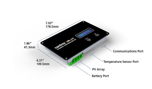 Xantrex Llc Battery Charger Controller, For Use with Xantrex Solar Max and Roof Mounted Solar 12 Volt Battery Chargers, 100 to 220 Watt – 709-3024-01