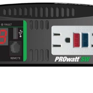 Xantrex Llc Power Inverter, Prowatt, Inverts 12 Volt DC to 230 Volt AC, 540 Watts Output/ 1200 Watts Surge, 90 Percent Efficiency – 806-1206