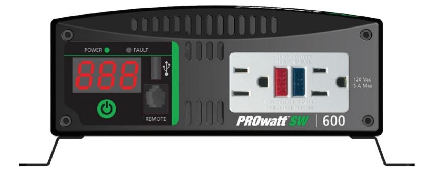 Xantrex Llc Power Inverter, Prowatt, Inverts 12 Volt DC to 230 Volt AC, 540 Watts Output/ 1200 Watts Surge, 90 Percent Efficiency – 806-1206
