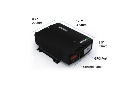 Xantrex Llc Power Inverter, Prowatt, Inverts 12 Volt DC to 230 Volt AC, 540 Watts Output/ 1200 Watts Surge, 90 Percent Efficiency – 806-1206