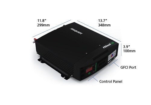 Xantrex Llc Power Inverter, Prowatt, Inverts 12 Volt DC to 120 Volt AC, 1800 Watts Output/ 3000 Watts Surge, 90 Percent Efficiency – 806-1220